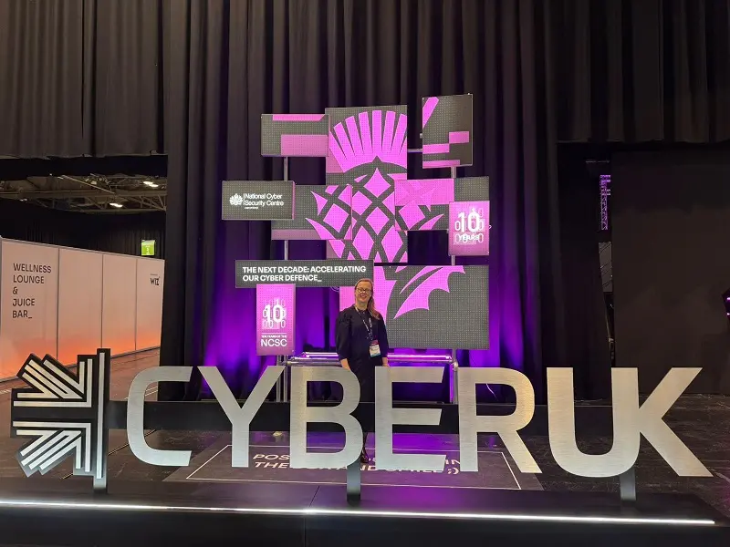 Olesya Danylchenko at the Cyber UK main photozone