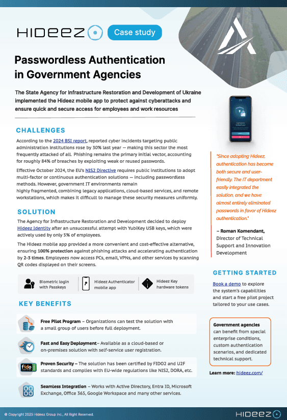 Image if Passwordless MFA for critical infrastructure: from password to QR and biometrics