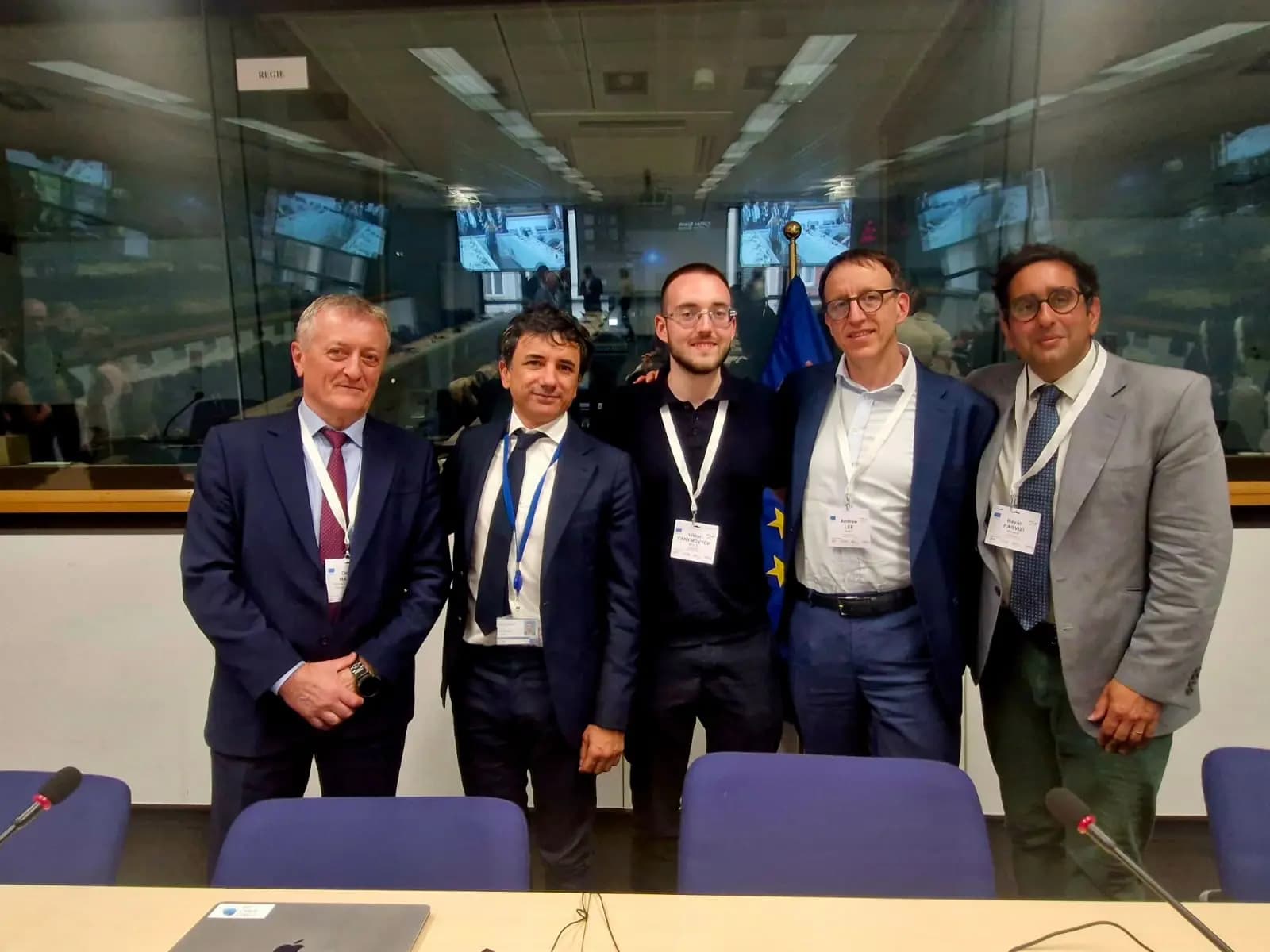 Group photo of representatives of Ukrainian and European cybersecurity community
